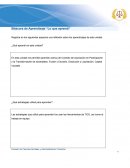 Bitácora de Aprendizaje “Lo que aprendí”