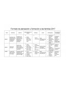 Formato de planeación y formación a las familias 2017