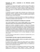 Percepción de jefes y empleados en los diferentes puestos administrativos