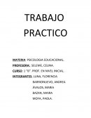PRACTICO MATERIA: PSICOLOGIA EDUCACIONAL