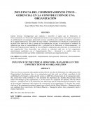 INFLUENCIA DEL COMPORTAMIENTO ÉTICO – GERENCIAL EN LA CONSTRUCCIÓN DE UNA ORGANIZACIÓN
