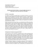 INFORME DE INVESTIGACIÓN Y ANÁLISIS SOBRE LOS ODS Y SU IMPLEMENTACIÓN POR PARTE DE COLOMBIA