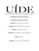 MATERIA: CONTROL DE COSTOS
