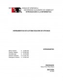 PORTADA CON TRABAJO E INDICE HERRAMIENTAS DE LA AUTOMATIZACION DE LAS OFICINA