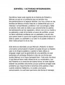 Español Actividad integradora: reporte