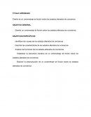 El nuevo Diseño de un cortometraje de ficción sobre los estados alterados de conciencia.