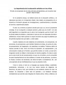 La importancia de la educación artística en los niños