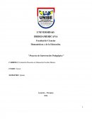 Proyecto de Intervención Pedagógica º Proyecto de Intervención Pedagógica ª