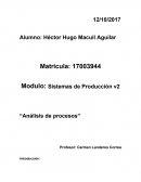 Procesos de produccion“Análisis de procesos”