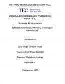 Sistemas de Información Telecomunicaciones, internet y tecnologías inalámbricas