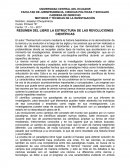 RESUMEN DEL LIBRO LA ESTRUCTURA DE LAS REVOLUCIONES CIENTÍFICAS