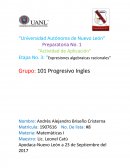 Actividad de aplicación. Expresiones algebraicas racionales