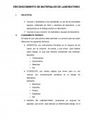 COMO ES EL RECONOCIMIENTO DE MATERIALES DE LABORATORIO