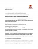 Como actuan los Homosexuales en tiempo de dictadura