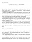 ¿Los hombres mueren por sus enfermedades? reseña