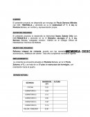 MEMORIA DESCRIPTIVA ensayo