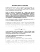 Como es la Definición de hechos y actos jurídicos