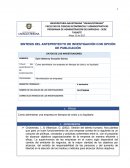 SINTESIS DEL ANTEPROYECTO DE INVESTIGACIÓN CON OPCIÓN DE PUBLICACIÓN