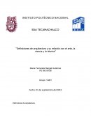 Definiciones de arquitectura y su relación con el arte, la ciencia y la técnica