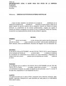 DERECHO DE PETICIÓN DE INTERES PARTICULAR