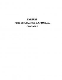 EMPRESA “LOS ESTUDIANTES S.A.” MANUAL CONTABLE. Página 1