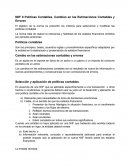 Políticas Contables, Cambios en las Estimaciones Contables y Errores