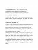 TRABAJO SOBRE PROYECTO SOCIAL DE INTERVENCIÓN