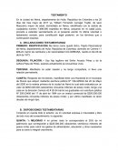 SUCESIÓN TESTAMENTO