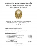 APLICACIÓN DEL MODELO DE LAS 5S PARA MEJORAR LA PRODUCTIVIDAD DE LA EMPRESA “LA YAYA E.I.R.L.”