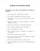 Acuerdos de convivencia escolar