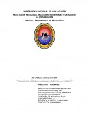 INFORME DE INVESTIGACION “Evaluación de actitudes machistas en estudiantes universitarios”