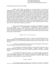 UN NUEVO JUICIO SUCESORIO INTESTAMENTARIO. Página 1