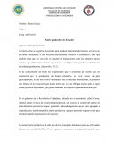 Matriz productiva de Ecuador ¿Qué es matriz productiva?