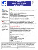 ESTANDAR DE INVESTIGACIÓN DE ACCIDENTES