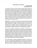 Gestión política y moral política