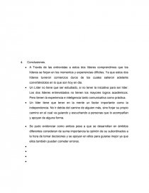 Este proyecto tiene como principio estudiar más afondo la idea sobre el liderazgo. Página 27