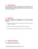 Diferenciación y reconocimiento de sustancias organicas e inorgánicas