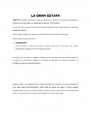 LA GRAN ESTAFA El objetivo principal era robar la bobeda de un casino de las VEGAS