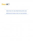 PROYECTO DE PREVENCIÓN DE RIESGOS PARA EXCAVACIONES