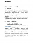 Convertir archivos a pdf resumen