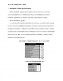 PLAN DE MARKETING PIZZA Descripción y Análisis de los Ofertantes