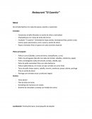 Restaurant ‘’El Caserito’’