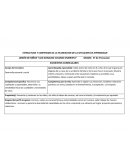 ESTRUCTURA Y CONTENIDO DE LA PLANEACION DE LA SITUACION DE APRENDIZAJE