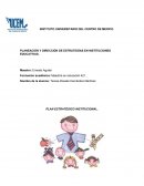 PLANEACIÓN Y DIRECCIÓN DE ESTRATEGÍAS EN INSTITUCIONES EDUCATIVAS