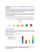 ESPERANZA DE VIDA EN LOS NEGOCIOS DEL ESTADO DE MORELOS