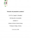 Historia del Pensamiento Económico. Introducción a la economía