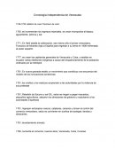 Cronología independencia de Venezuela