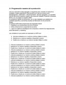 Programación maestra de la producción