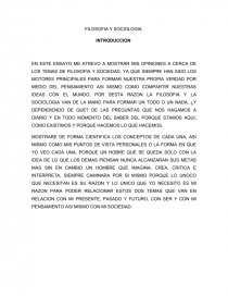 FILOSOFIA Y SOCIOLOGIA . VEAMOS PRINCIPALMENTE LO QUE ES FILOSOFIA. Página 1