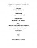 COMPRENSIÓN DE LA DIRECCIÓN DE MARKETING VIII SEMESTRE DE ADMINISTRACIÓN